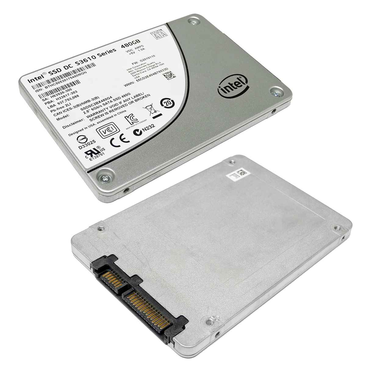 Intel SSD DC S3610 Series 480GB 2.5 Zoll 6G SATA SSD SSDSC2BX480G4 Intel SSD DC S3610 Series 480GB 2.5 Zoll 6G SATA SSD SSDSC2BX480G4