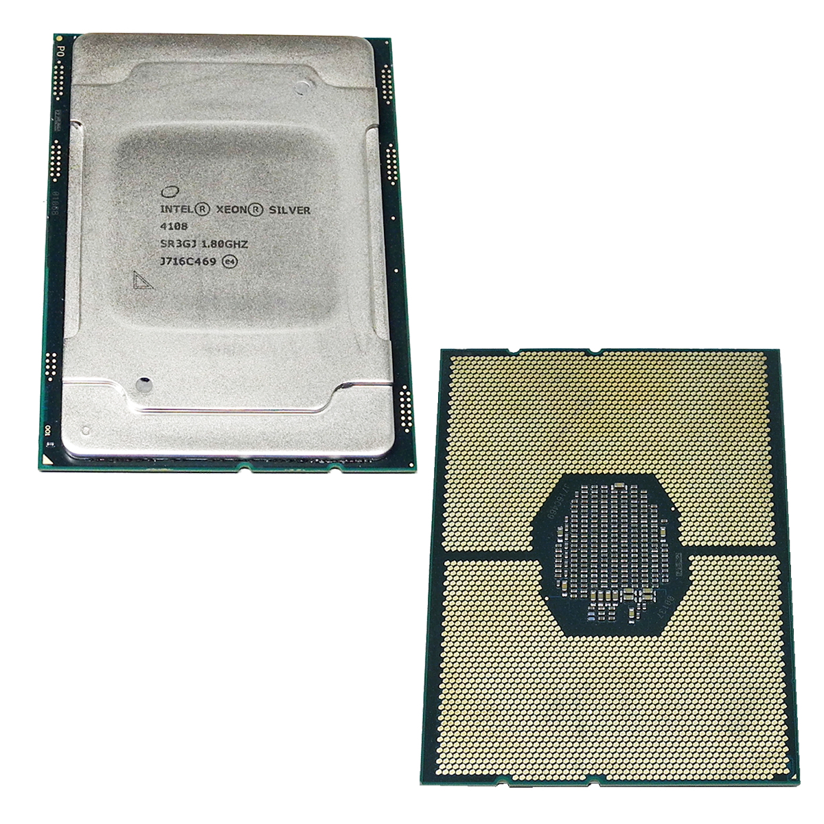 Intel Xeon Silver 4108 Processor 11MB L3 Cache 1.80 GHz 8-Core FCLGA3647 SR3GJ 2xIntel Xeon Silver 4108 Processor 11MB L3 Cache 1.80 GHz 8-Core FCLGA3647 SR3GJ