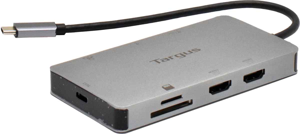 Targus DOCK423EU Portable USB-C Travel Hub for Dual 4k Monitor 100W Passthrough NEU