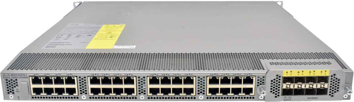 Cisco Nexus N2K-C2232TM-E-10GE 68-4482-05 32-Port RJ-45 10GE Fabric Extender 4x 10G SFP+ red PSUs +Rack Ears
