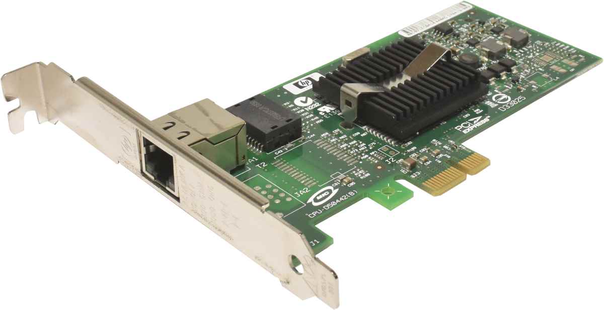 HP NC110T Intel PRO/1000PT PCIe Gigabit Single Port Server Adapter FP PN 434982-001 HP NC110T Intel PRO/1000PT PCIe Gigabit Single Port Server Adapter FP PN 434982-001