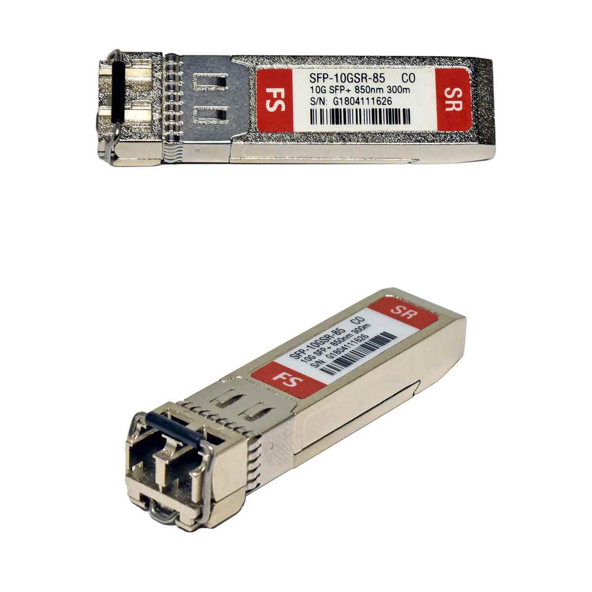 FiberStore FS SFP-10GSR-85 10G SFP+ 850nm 300m Transceiver Mini GBIC FiberStore FS SFP-10GSR-85 10G SFP+ 850nm 300m Transceiver Mini GBIC