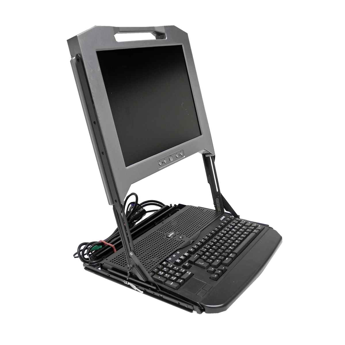 Dell 17 FP PowerEdge KVM Rack Console 17" QWERTZ DE Tastatur 137PH HP535 No AC