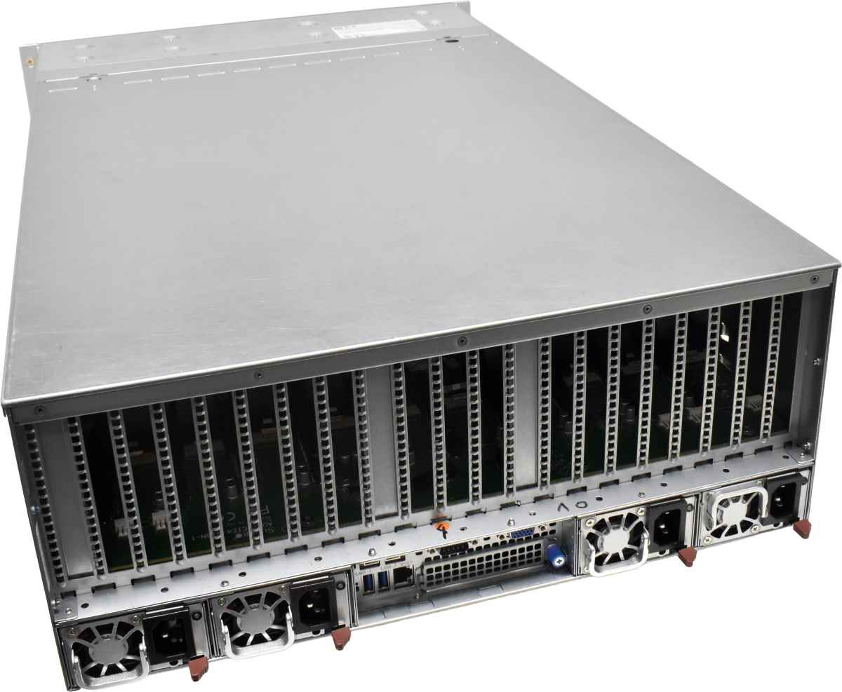 Supermicro CSE-418 H12DSG-0-GPU 2x EPYC7542 64GB RAM AOM-PCIe4-418N-1 24x SFF