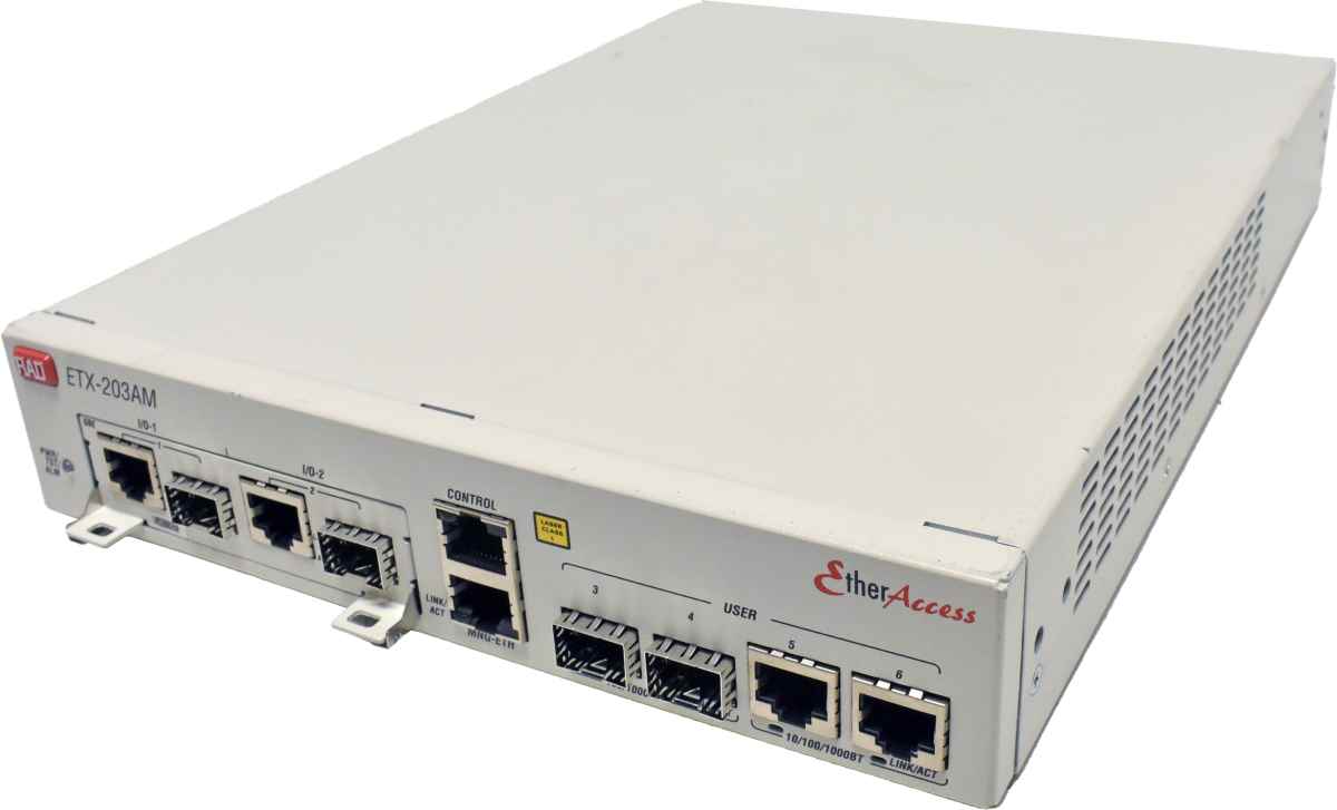 RAD ETX-203AM Universal Carrier Ethernet Demarcation Device +Module AIO-2GBE