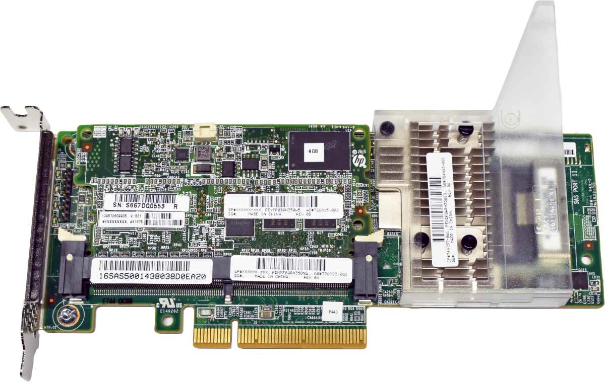 HP SmartArray P440 SAS RAID Controller PCIe x8 12G 2GB FBWC 726823-001 LP+Kabel