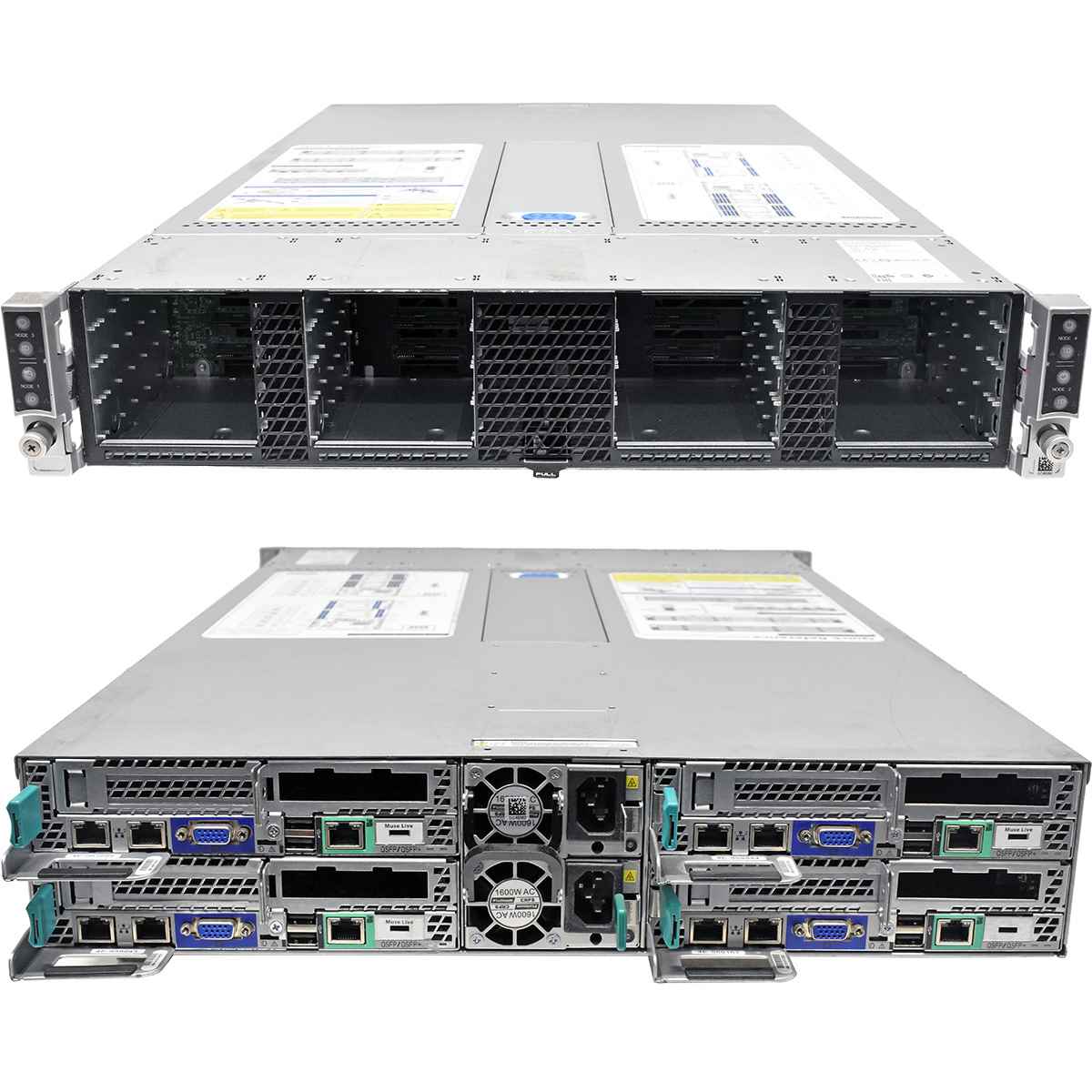 Intel 4 Node Server H2216XXKR2 4x Node S2600KP Barebone no CPU no DDR4 16x SFF