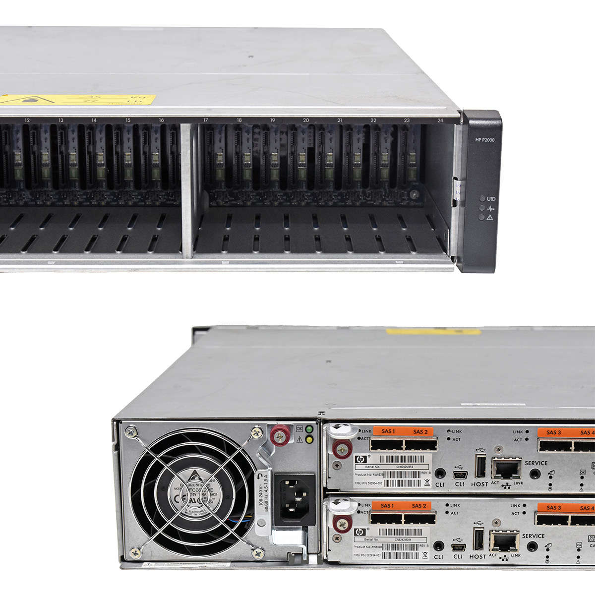 HP-StorageWorks-P2000-AW594B-2x-Controller-AW592B-006.jpg HP StorageWorks P2000 AW594B 2x Controller AW592B 24x SFF Bay 2x PSU no HDDs