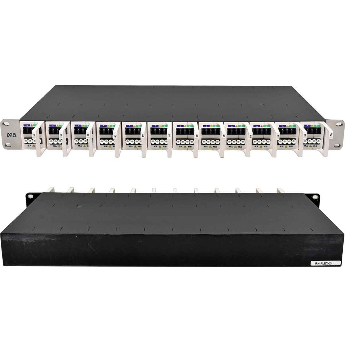 Ixia Assembly Rack RK-FLEX-24 12x Flex Tap Cisco BiDi TPX-40-SR-50-50-BD Ixia Assembly Rack RK-FLEX-24 12x Flex Tap Cisco BiDi TPX-40-SR-50-50-BD