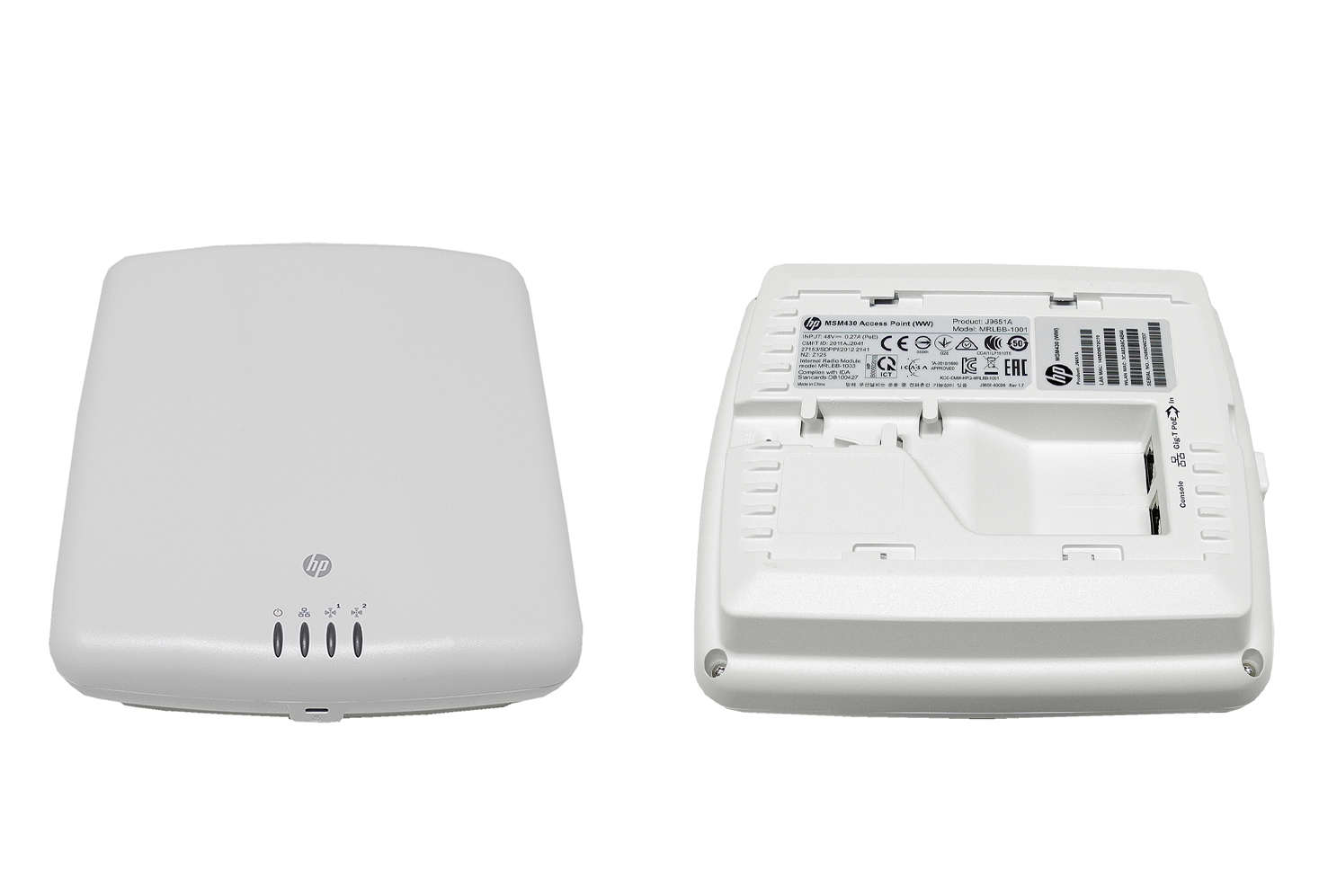 HP MSM430 Dual Radio 802.11n PoE Access Point (WW) MRLBB-1001 J9651A
