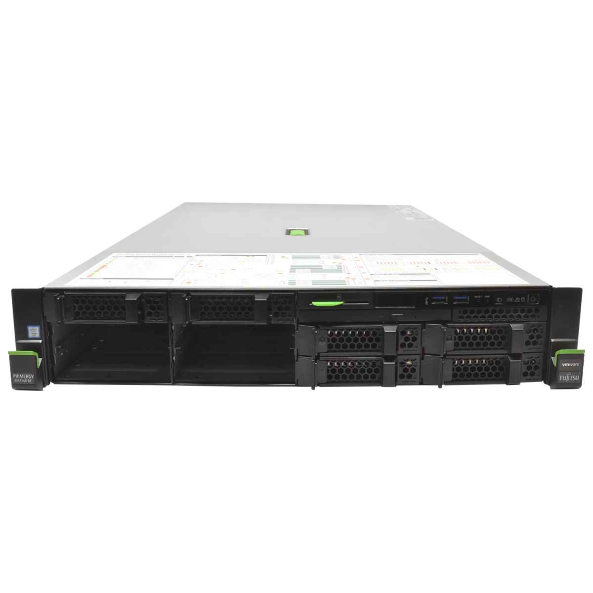 Fujitsu Primergy RX2540 M2 Server no CPU & RAM no HDD 2x Kühler 4Bay 3,5 Zoll Fujitsu Primergy RX2540 M2 Server 2x E5-2630 V4 3.10GHz 32 GB PC4 4x LFF 3,5