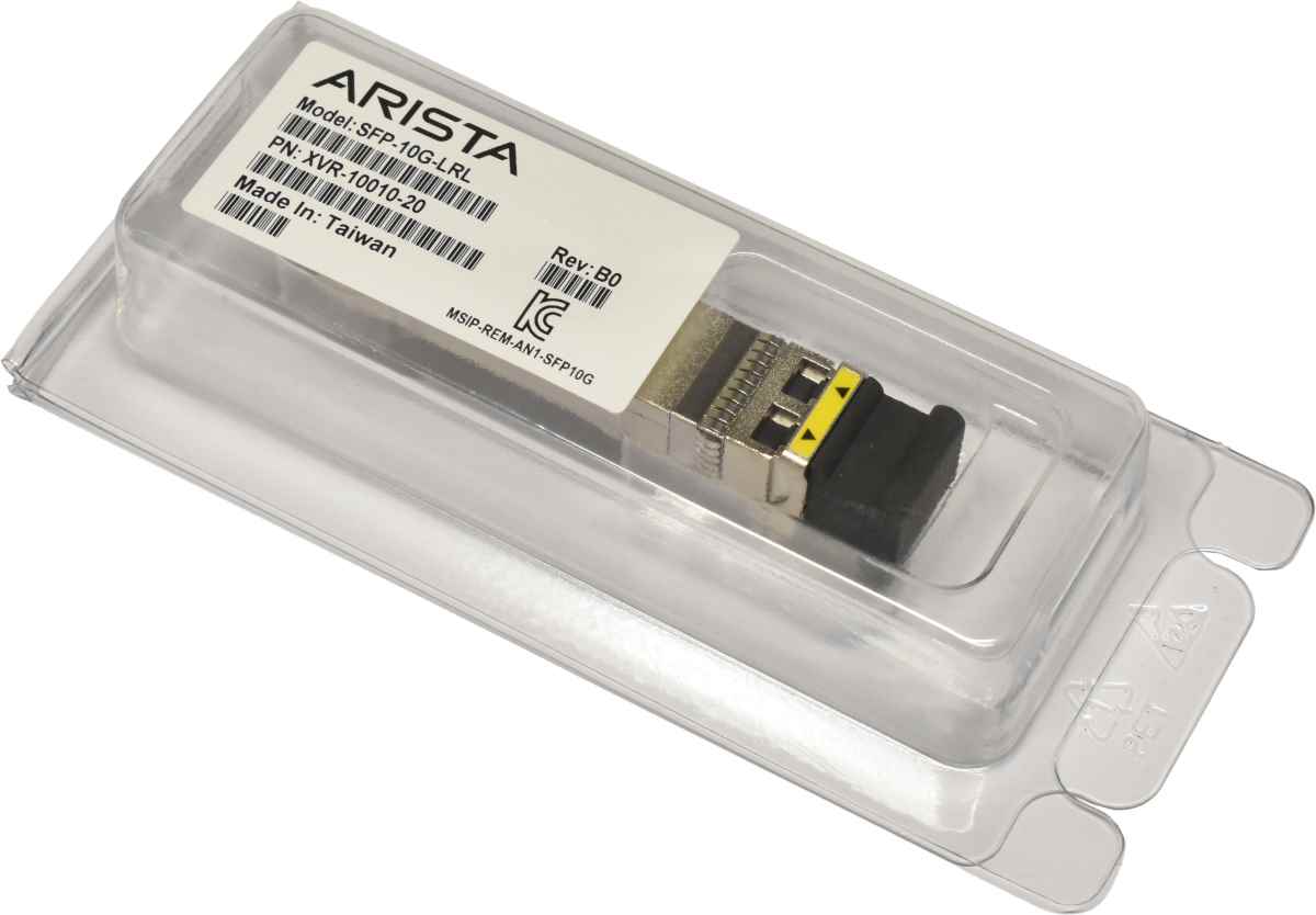 Arista Original GBIC SFP-10G-LRL 10Gbps SFP+ 1310nm 1km XVR-10010-20 Rev: B0 Neu
