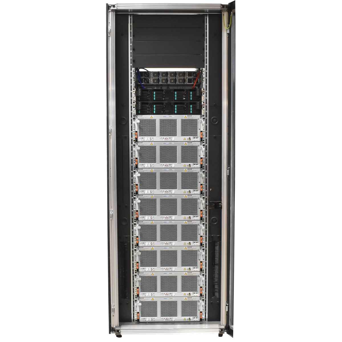 Dell EMC ECS Server Schrank 47U 2x 7050SX-64 + 7040T-48 + 8x VRA60 + 2x 4Node 12x Liebert Emerson MPX BRM-ER PDU Dell EMC ECS Server Schrank 47U 2x 7050SX-64 + 7040T-48 + 8x VRA60 + 2x 4Node 12x Liebert Emerson MPX BRM-ER PDU