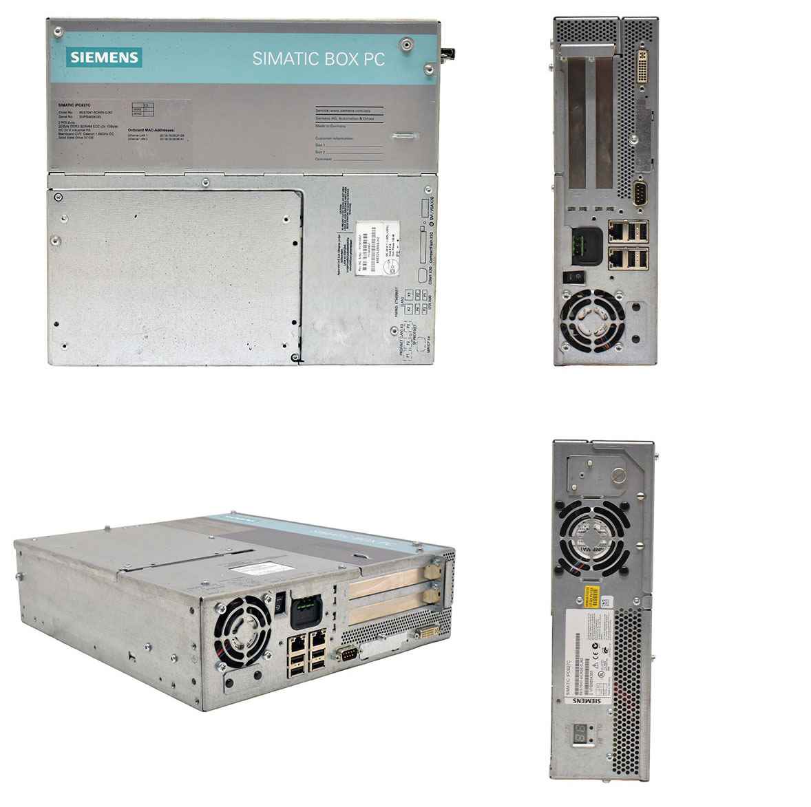 Siemens Simatic BOX PC IPC627C Celeron 1,86GHz 2GB PC3 No HDD 6ES7647-6CA56-0JX0