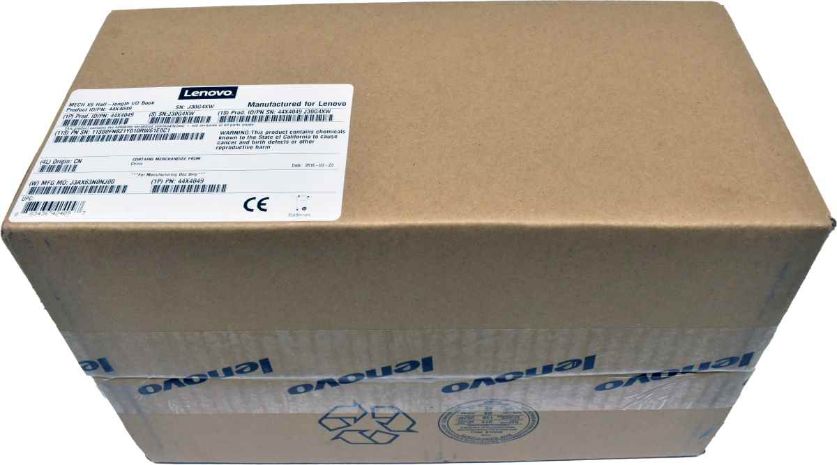 Lenovo X3950 X6 X3850 X6 Half-length I/O Book 44X4049 New Neu