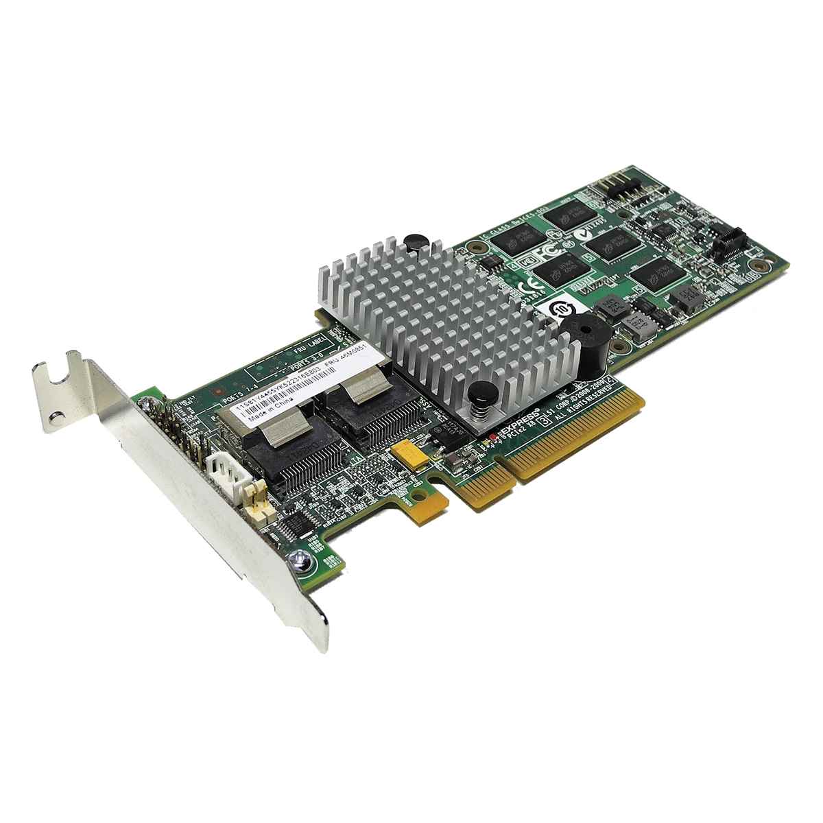 IBM ServeRAID M5015 6 Gb Dual-Port PCIe x8 RAID Controller 46M0851 46C8927 LP IBM ServeRAID M5015 6 Gb Dual-Port PCIe x8 RAID Controller 46M0851 46C8927 LP