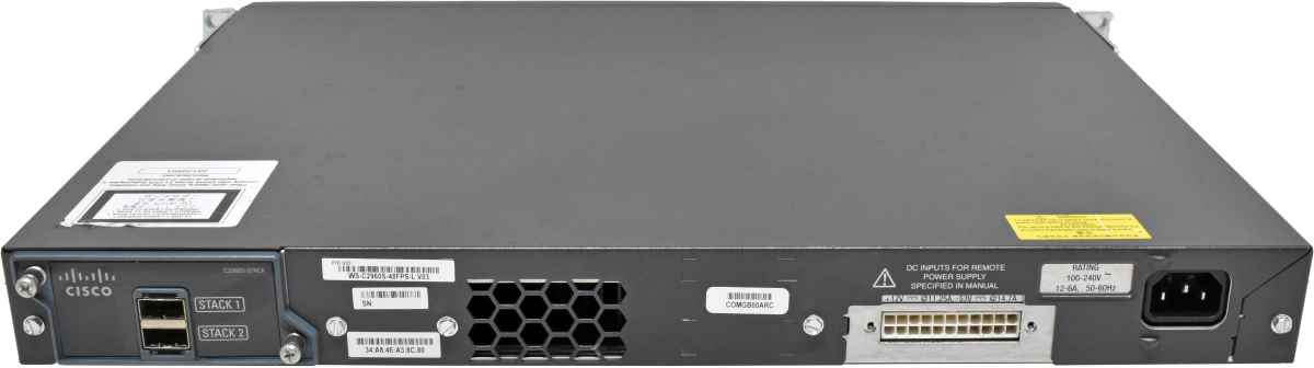 Cisco Catalyst WS-C2960S-48FPS-L 48-Port RJ-45 PoE GE Switch 4x SFP +Stack Module