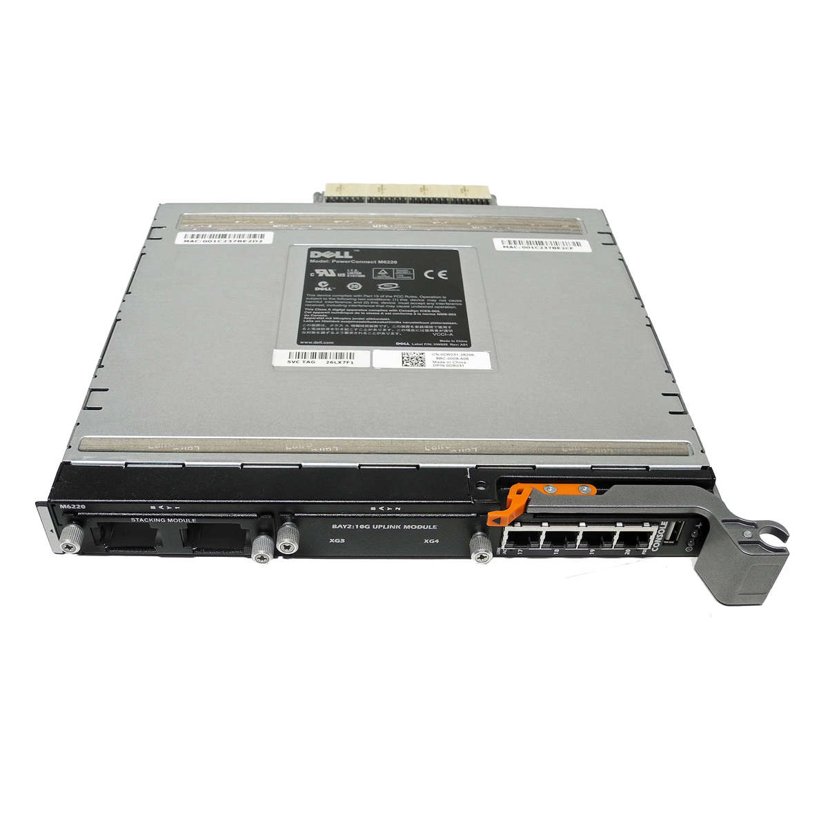 DELL-PowerConnect-M6220-0DR031-1GBE-10Gbe-Ethernet-004.jpg DELL PowerConnect M6220 0DR031 1GBE /10Gbe Ethernet Ports 2x Module Slots