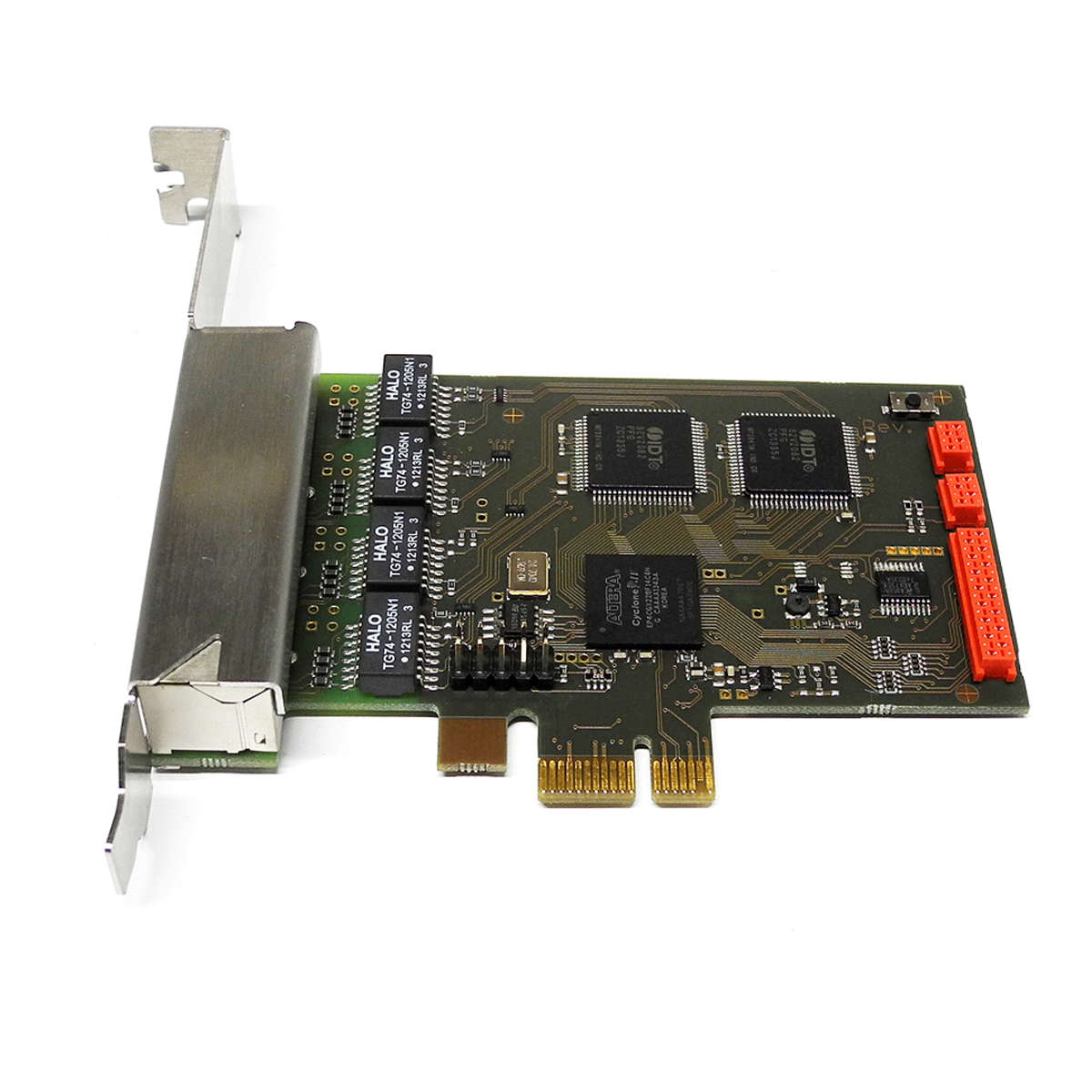 Ferrari QuadE1 LP A5 4xPRI PCIe x1 OfficeMaster Gate Card for Fujitsu Primergy