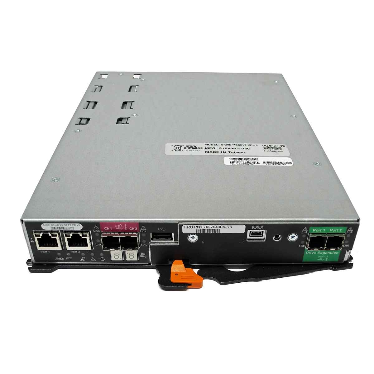 NetApp E-X270400A-R6 Drive Module I/F-6 for E-Series Storage Arrays 111-01897 111-02546 NetApp E-X270400A-R6 Drive Module I/F-6 for E-Series Storage Arrays 111-01897 111-02546