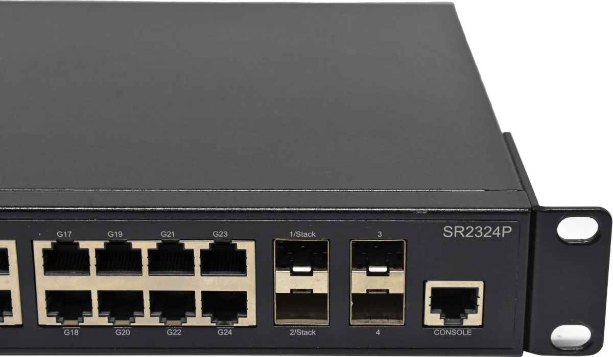 Aerohive AH-SR2324P 24-Port PoE+ RJ-45 GE Switch 4x 10G SFP+ Rack Ears Aerohive AH-SR2324P 24-Port PoE+ RJ-45 GE Switch 4x 10G SFP+ Rack Ears