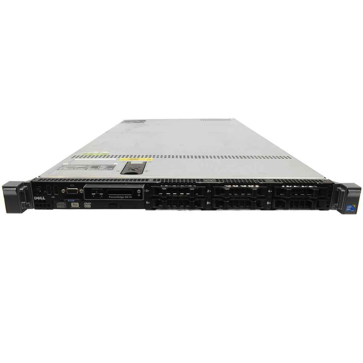 Dell PowerEdge R610 Server 2x E5620 QC 2.40GHz 16GB RAM PERC 6/i IDRAC6 6 Bay Dell PowerEdge R610 Server 2x X5660 SC 2.80GHz 24GB RAM 6 Bay 2,5" H700