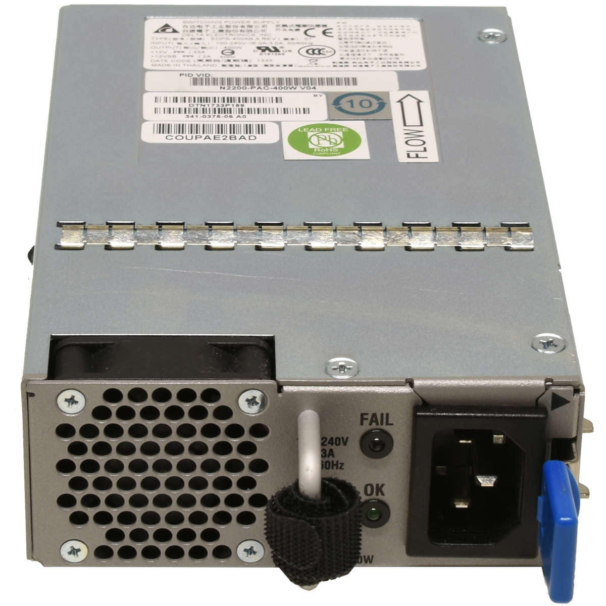 Delta Power Supply/Netzteil N2200-PAC-400W DPS-400AB-25 A 341-0375-07/08 für Nexus 2224TP 2248TP