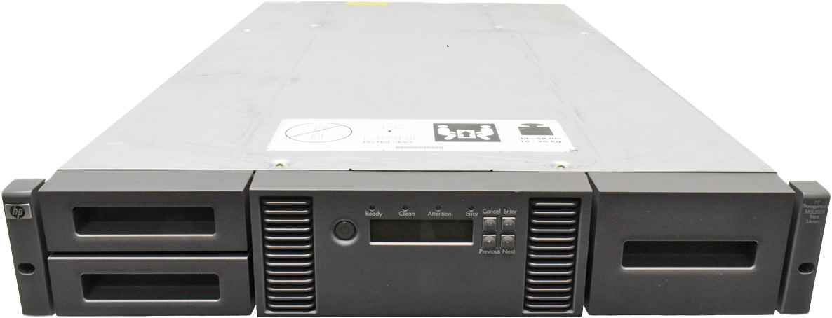 HP StorageWorks MSL2024 AK379A 407351-001 24-Slot Tape Library 2x LTO-5 603882-001 8G FC