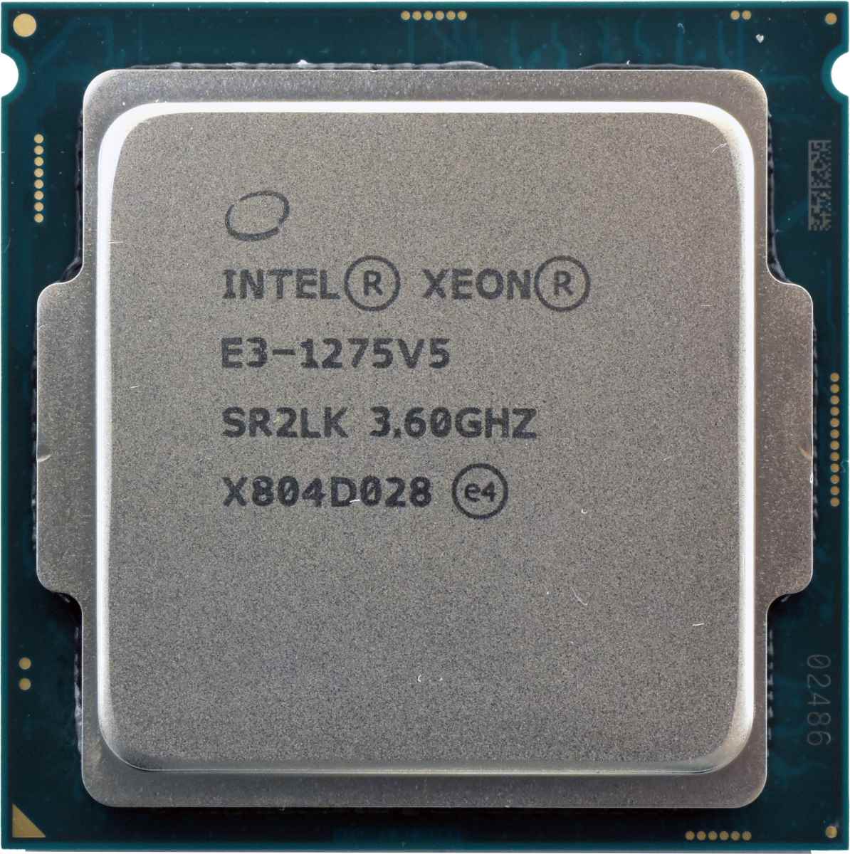 Intel Xeon Processor E3-1275 V5 4-Core 3,60GHz 8MB Cache FCLGA1151 SR2LK / SR2CT