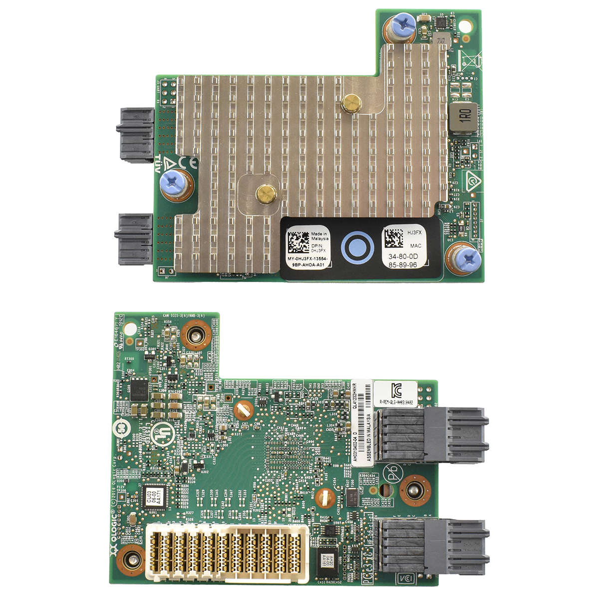 Dell-Qlogic-QL41232-HMKR-Dual-Port-Mezzanine-Card-004.jpg Dell Qlogic QL41232 HMKR Dual-Port Mezzanine Card 25GbE SFP28 0HJ3FX