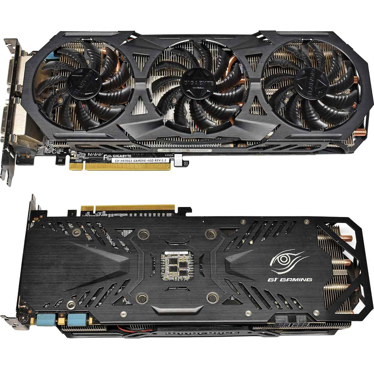 Gigabyte Windforce GV-N970G1 GAMINIG-4GD NVIDIA Geforce GTX 970 Graphics Card GM204 4GB GDDR5 PCIe 3.0 x16 HDMI 2x DVI 3x DP Gigabyte Windforce GV-N970G1 GAMINIG-4GD NVIDIA Geforce GTX 970 Graphics Card GM204 4GB GDDR5 PCIe 3.0 x16 HDMI 2x DVI 3x DP