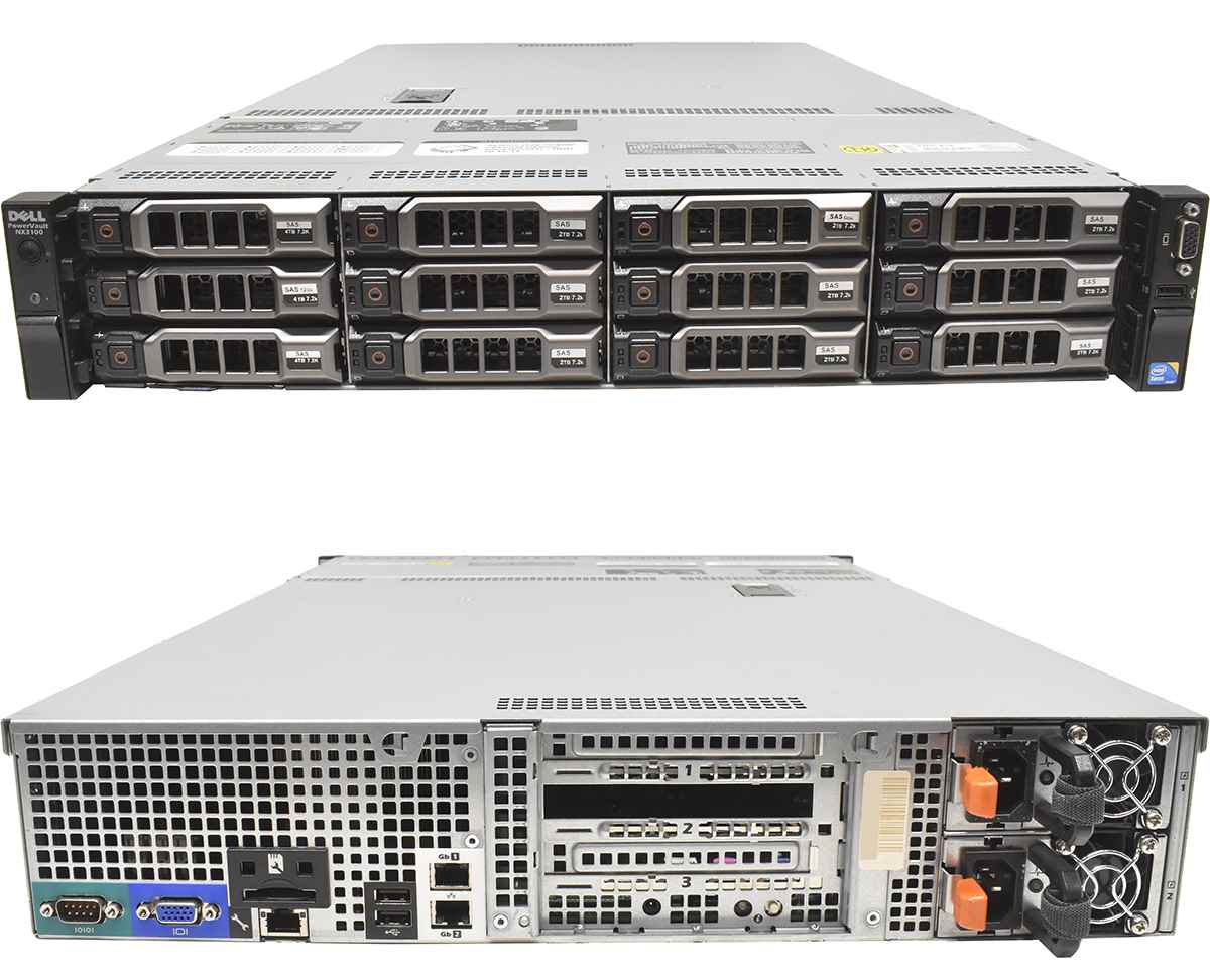 Dell PowerVault NX3100 Server 2x E5620 4C 96 GB RAM  9x 2TB + 3x 4TB HDD 12 Bay 3,5 +2 Bay 2,5"