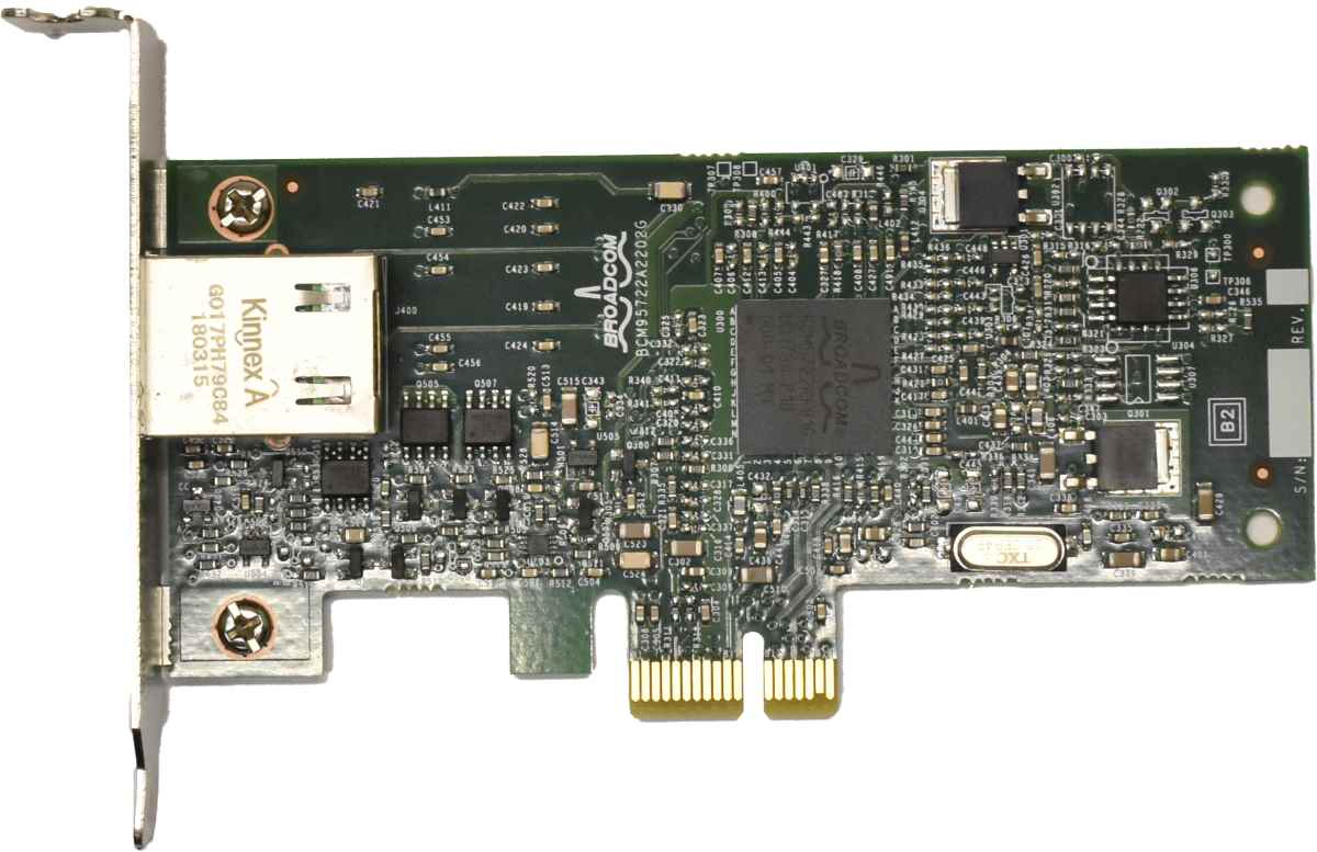 Dell Gigabit Netzwerkkarte Broadcom 5722 PCIe 0XT0CD LP Dell Gigabit Netzwerkkarte Broadcom 5722 PCIe 0XT0CD LP