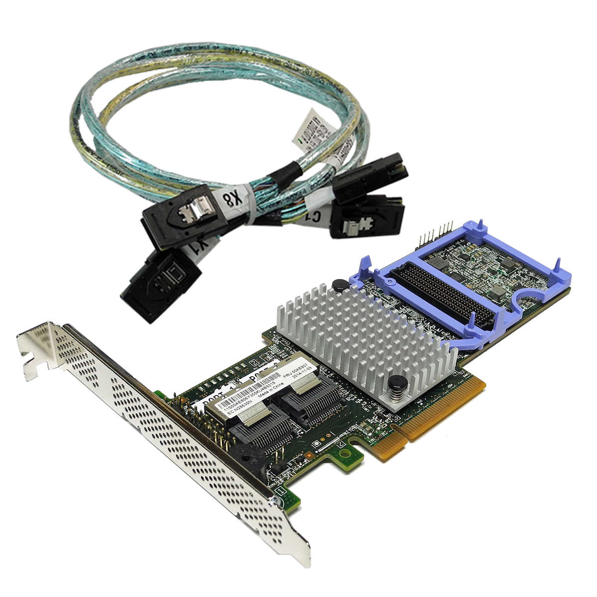 IBM-ServeRAID-M5110-6-Gb-s-RAID-Controller-L3-2542-001.jpg IBM ServeRAID M5110 6 Gb/s RAID Controller L3-25422-46F 00AE807 +2x SAS Kabel