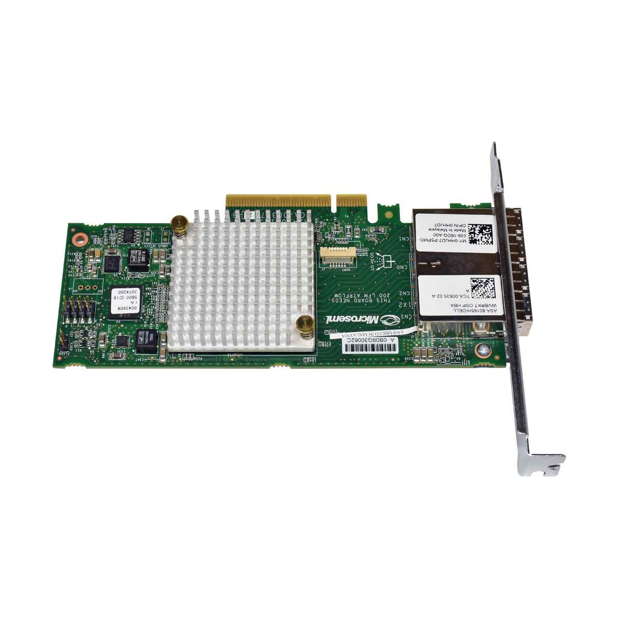 Dell Microsemi 4-Port 12G MiniSAS HD PCIe x8 Host Bus Adapter ASA-80165H 0HHJD7 Dell Microsemi 4-Port 12G MiniSAS HD PCIe x8 Host Bus Adapter ASA-80165H 0HHJD7