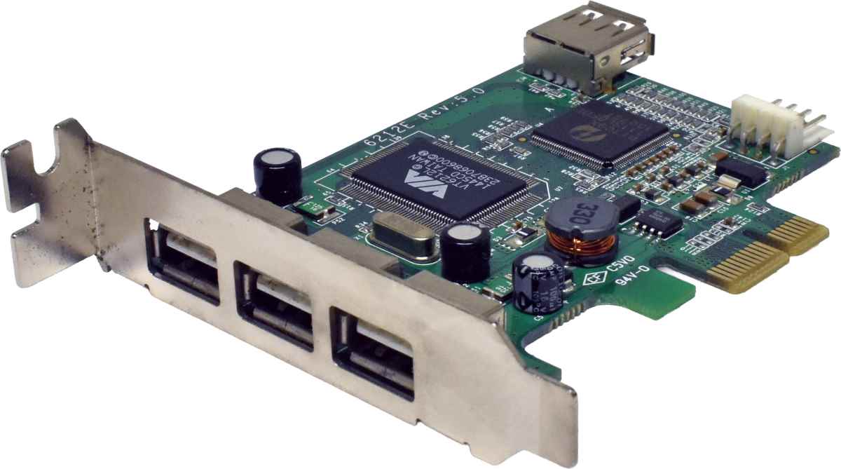 StarTech PEXUSB4DP 6212E 4-Port USB PCIe x1 Interface Card LP