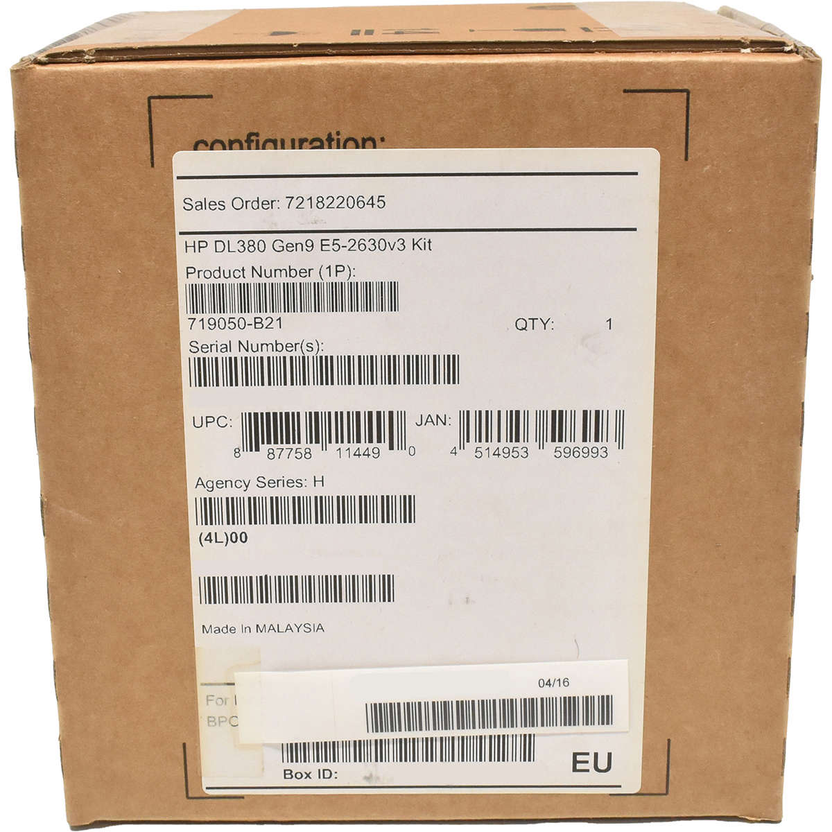 HP-719050-B21-Intel-Xeon-E5-2630v3-2-4GHz-CPU-Kit-001.jpg HP 719050-B21 Intel Xeon E5-2630v3 2.4GHz CPU Kit + Heatsink +2x Fans für ProLiant DL380 G9 NEU