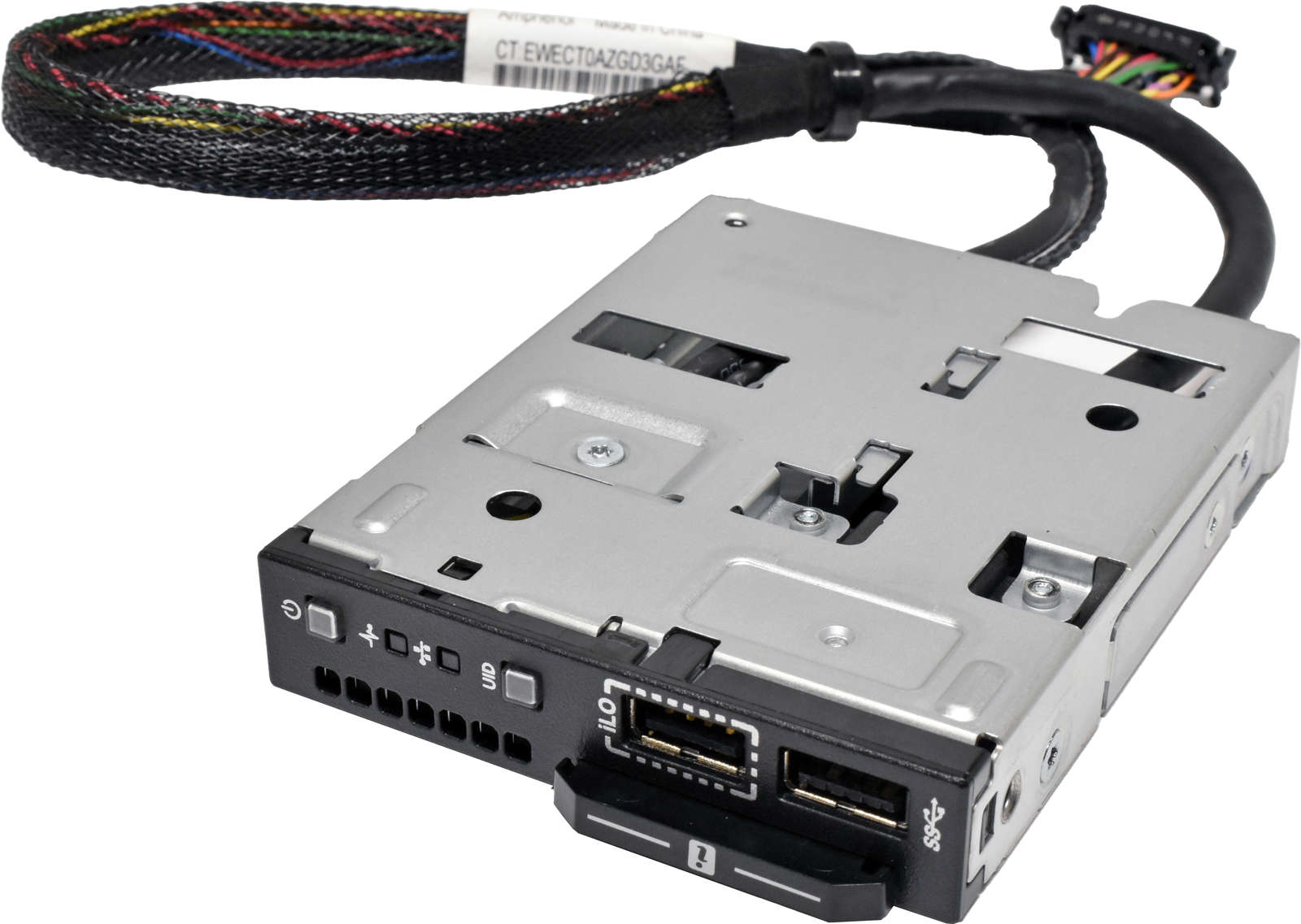 HP-ProLiant-DL380-G10-Front-Control-Panel-1x-USB-3-001.jpg HP ProLiant DL380 G10 Front Control Panel 1x USB 3.0 1x ILO USB + Cable 867140-001 875077-001