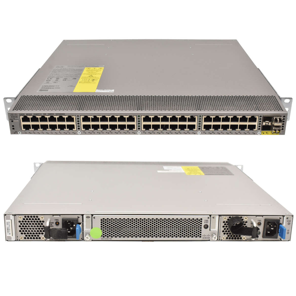 Cisco-Nexus-N2K-C2248TP-E-1GE-68-4059-01-02-48-Por-001.jpg Cisco Nexus N2K-C2248TP-E-1GE 68-4059-01/02 48-Port GE 4x 10G SFP+ blue/gray PSUs +2 Mini GBICs