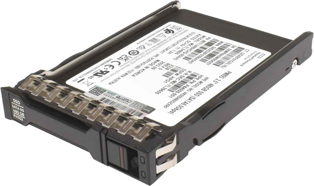 HP PM893 480GB 2.5" SFF 6G SATA-III DS SSD MZ-7L34800 P41522-001