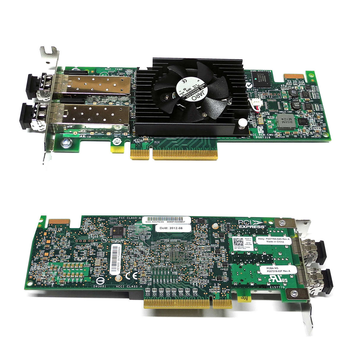 DELL-Emulex-LPE16002-Dual-Port-16Gb-PCIe-x8-FC-Ser-006.jpg DELL Emulex LPE16002 Dual-Port 16Gb PCIe x8 FC Server Adapter 08RJMK +2x SFP+