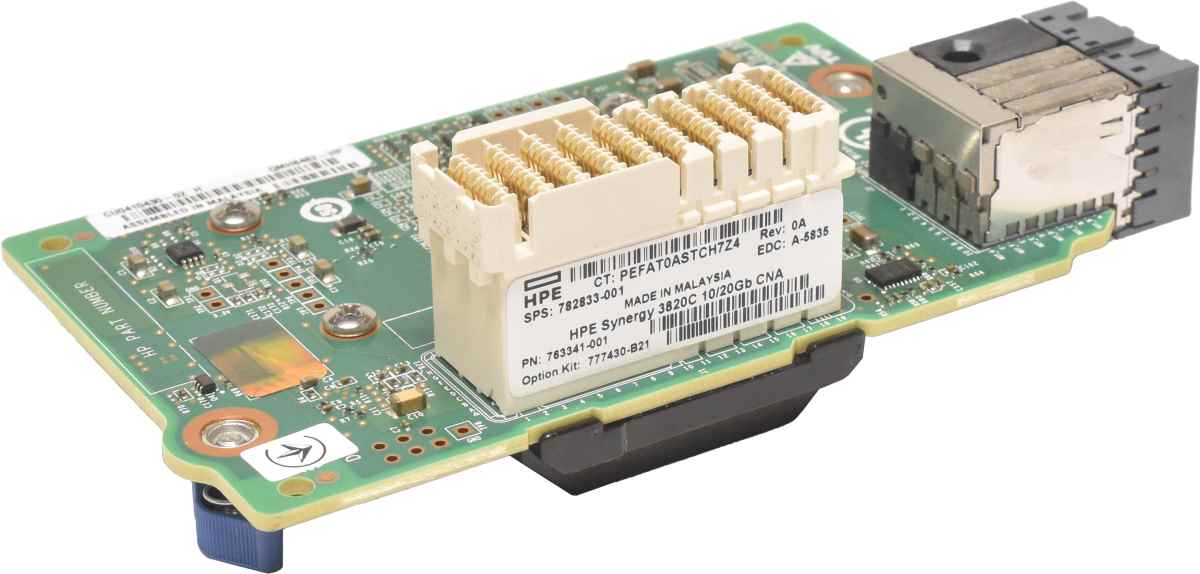 HP Synergy 3820C Dual-Port 10/20Gb Mezzanine Ethernet Adapter 782833-001 HP Synergy 3820C 2Port 10/20Gb FCoE Mezzanine Ethernet Adapter 782833-001 Synergy Gen9