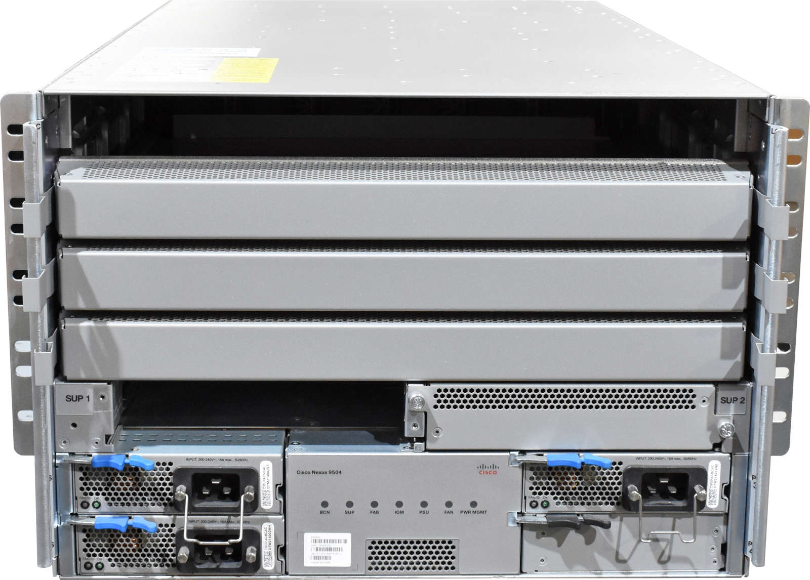Cisco-Nexus-9504-N9K-C9504-2x-Module-N9K-SC-A-3x-P-001.jpg Cisco Nexus 9504 N9K-C9504 2x Module N9K-SC-A 3x PSU 3x FAN