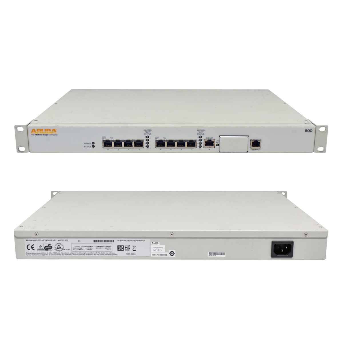 Aruba Networks 800 8-Port SPoE WLAN Controller Aruba Networks 800 8-Port SPoE WLAN Controller