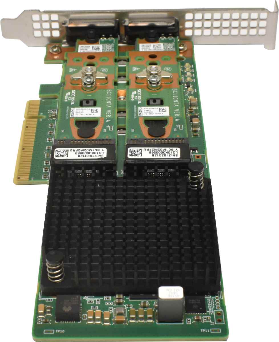 Huawei BC11MSMA SAS/SATA RAID Controller 2x M.2 Caddy 2x Lite-On M.2 SSD for HP ZCentral FP