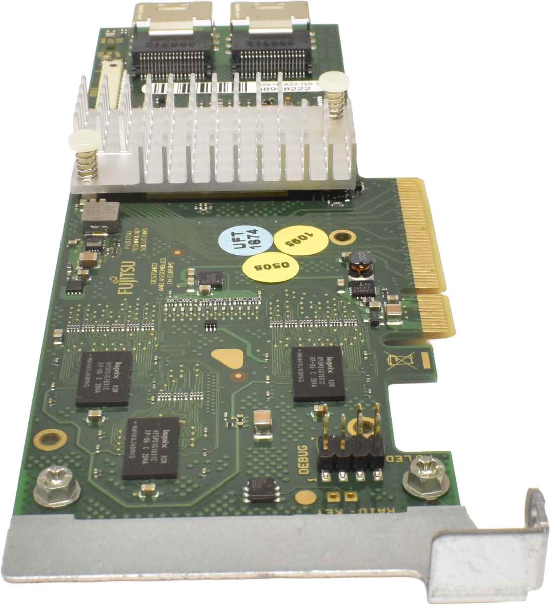 Fujitsu D2616-A22 GS1 6Gb PCle x8 SAS Raid Controller +2x SAS Kabel LP Fujitsu D2616-A22 GS1 6Gb PCle x8 SAS Raid Controller +2x SAS Kabel LP