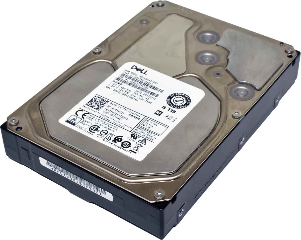 DELL Toshiba 512e 8TB 3.5" 7.2K SAS 12G HDD Festplatte MG06SCA800EY 0FV725
