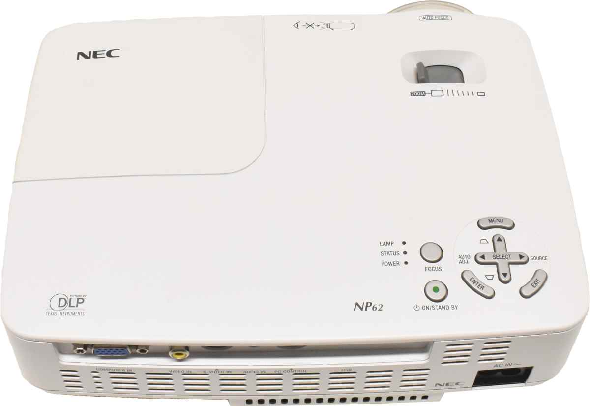 NEC NP62G 1024 x 768 DLP Projektor 3000 ANSI-Lumen Kontrast 1600:1 NEC NP62G 1024 x 768 DLP Projektor 3000 ANSI-Lumen Kontrast 1600:1