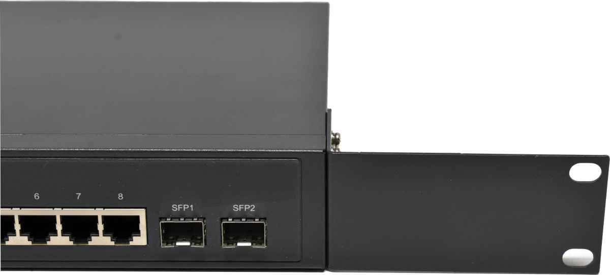 TP-Link T2500G-10TS (TL-SG3210) JetStream 8-Port RJ-45 GE L2 Managed Switch 2x SFP Rack Ears
