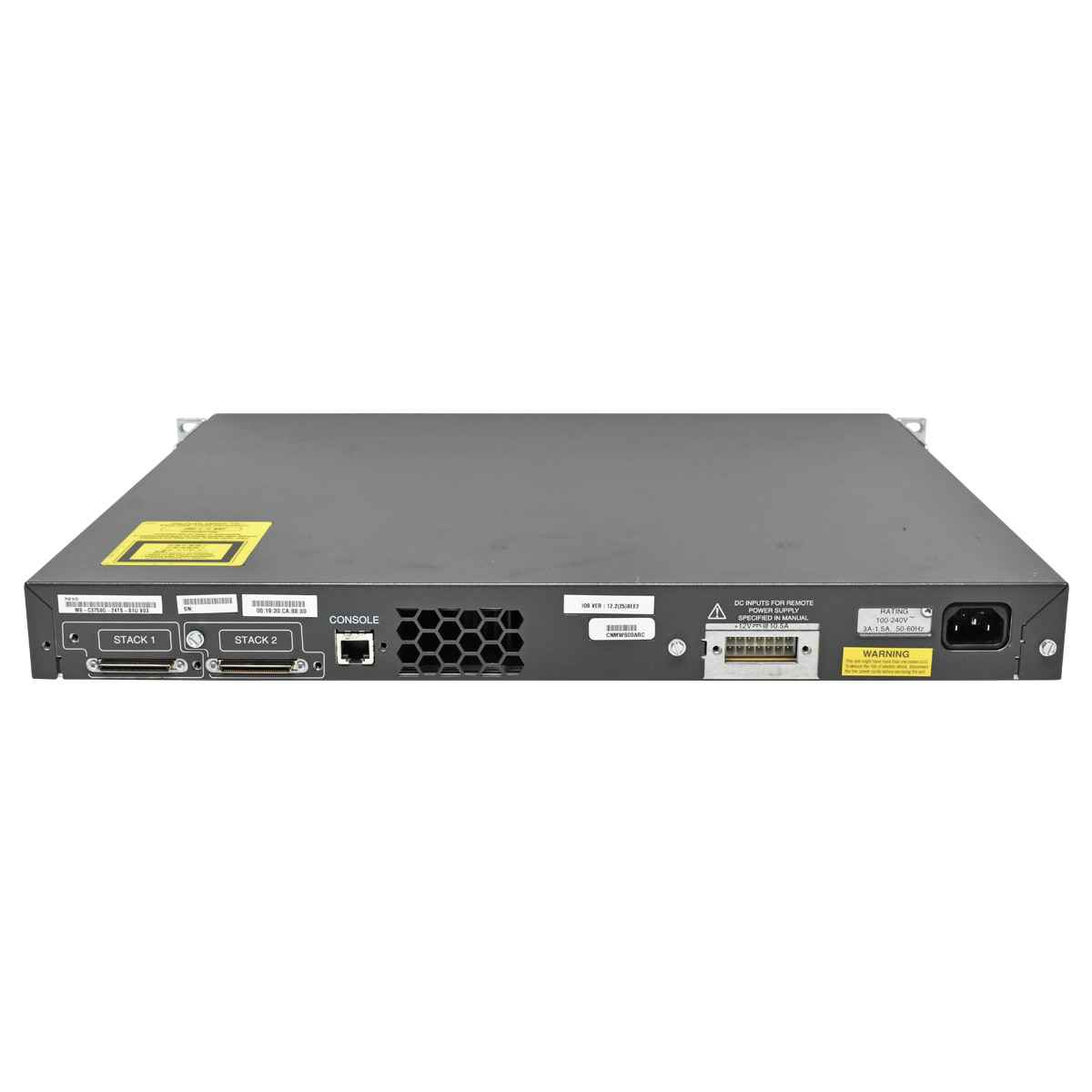 Cisco WS-C3750G-24TS-S1U 24-Port RJ-45 Stackable GE Switch 4 x SFP +Rack Ears